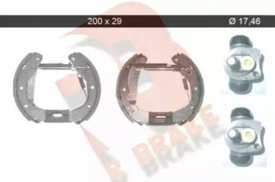 R BRAKE 79rbkt0036 -  Комплект тормозных колодок